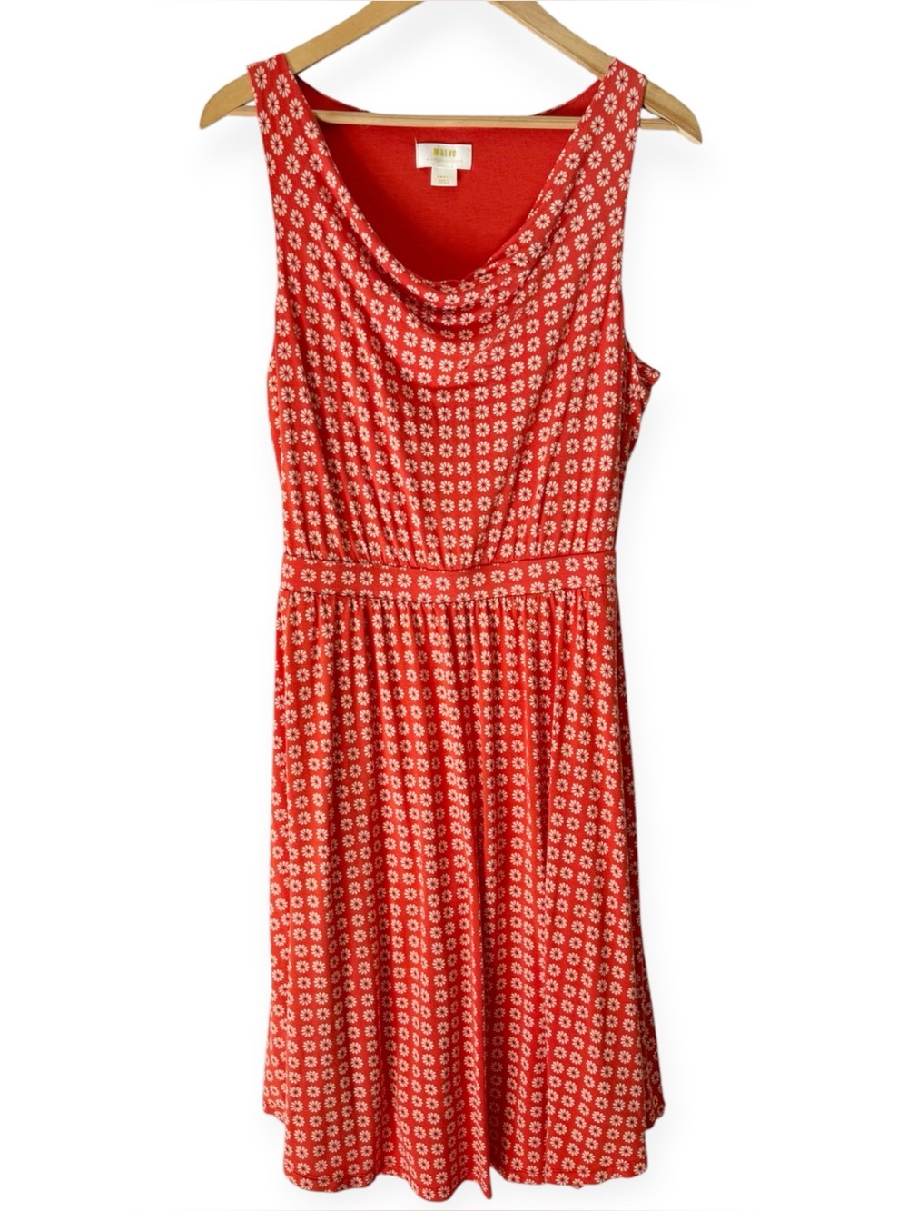 Maeve Anthropologie Brianne Floral Cowl Neck Midi Dress Size Small